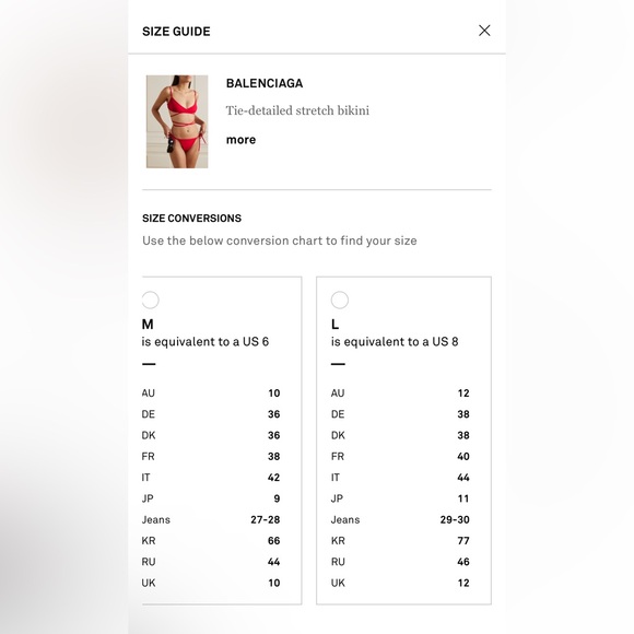 BALENCIAGA Wrap Tie-detailed stretch bikini FULL SET 2 BIKINI NWT - Picture 10 of 11